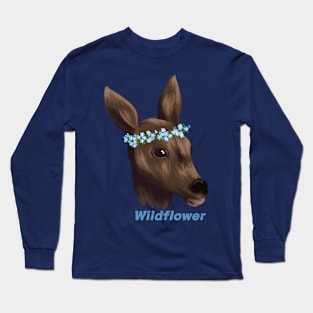 Wildflower Deer Long Sleeve T-Shirt